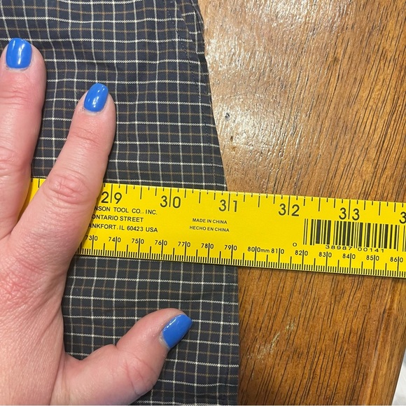 Ralph Lauren men’s navy tan cream plaid 100% cotton classic fit button down XL - Picture 5 of 7